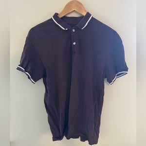 Everlane Mens Medium Maroon Polo